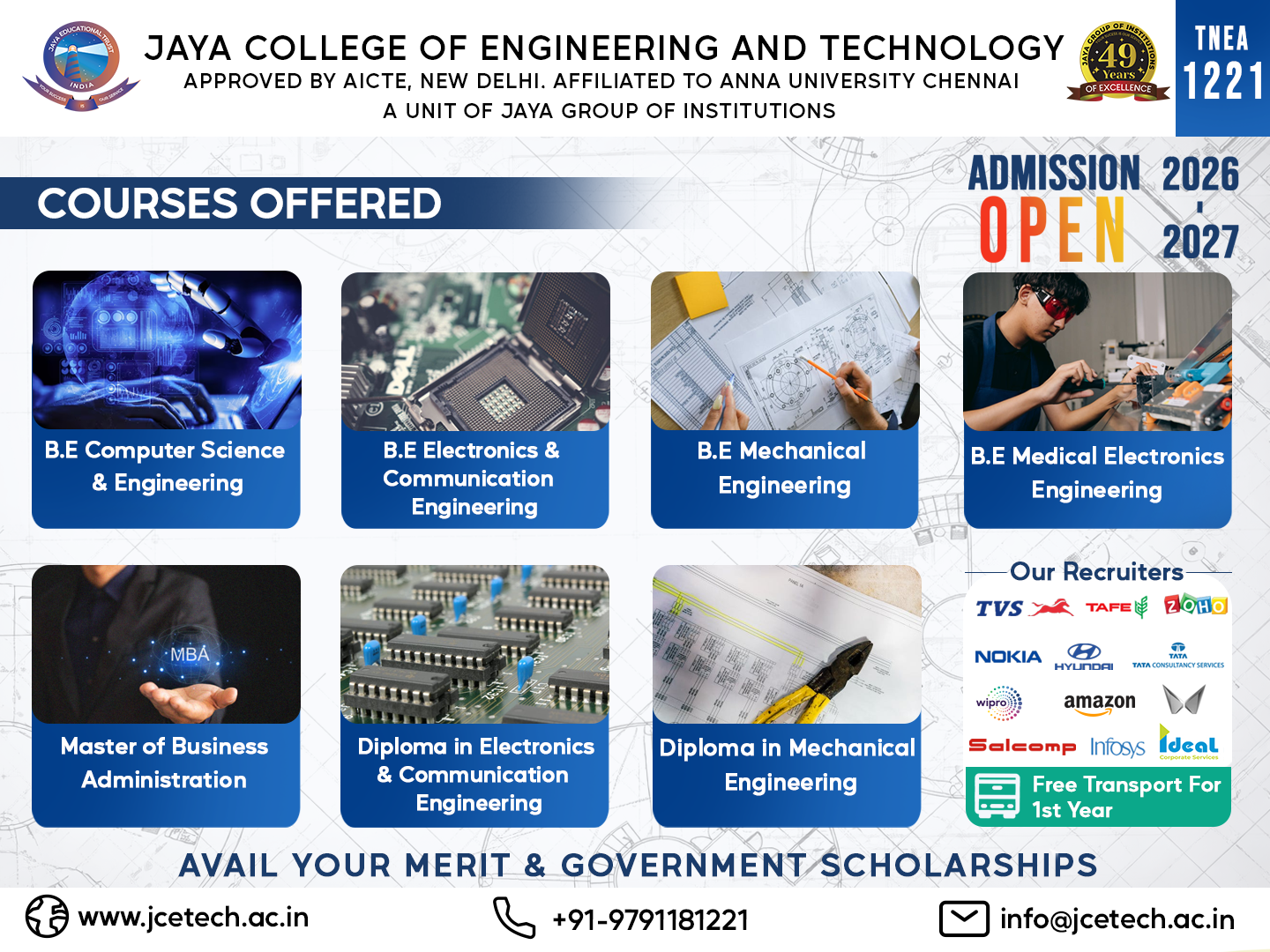 Jaya College Announcement
